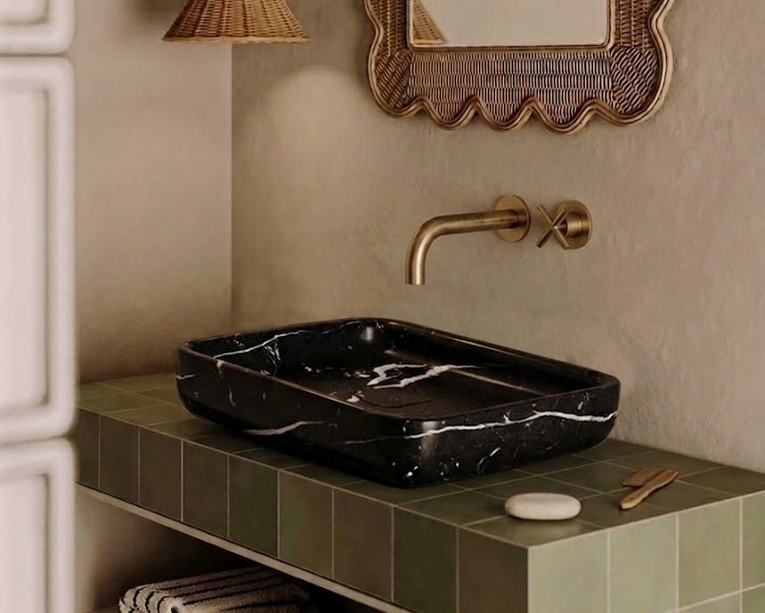 Forma Sink in Nero Marquina